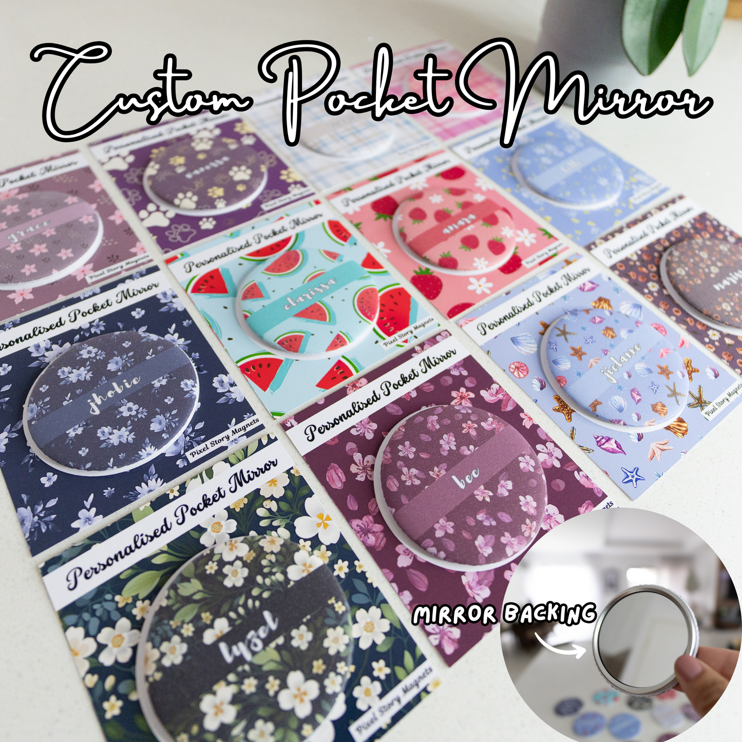 Personalised Pocket Mirror