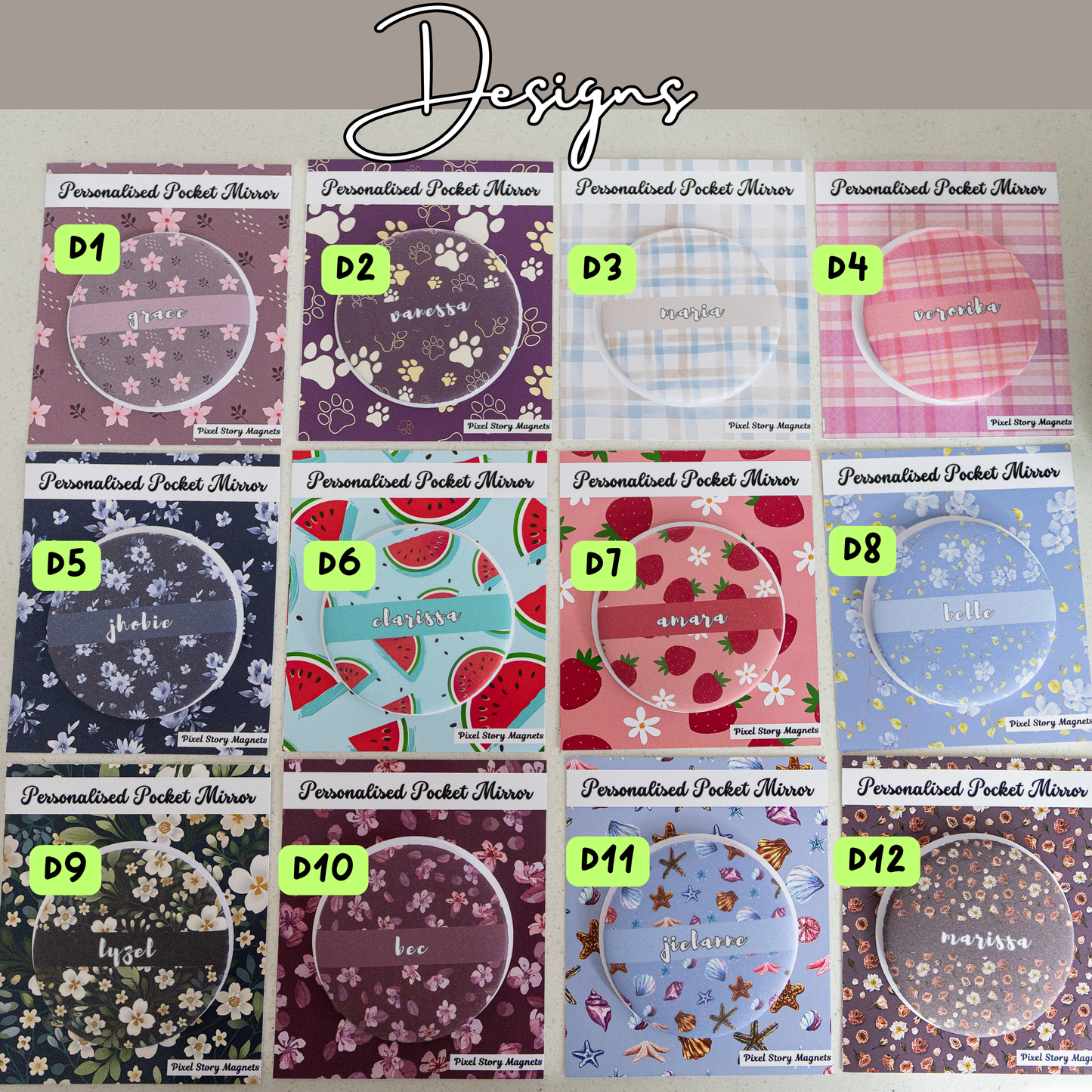 Personalised Pocket Mirror