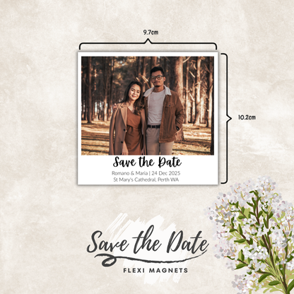 Save the Date Magnets - Polaroid Style