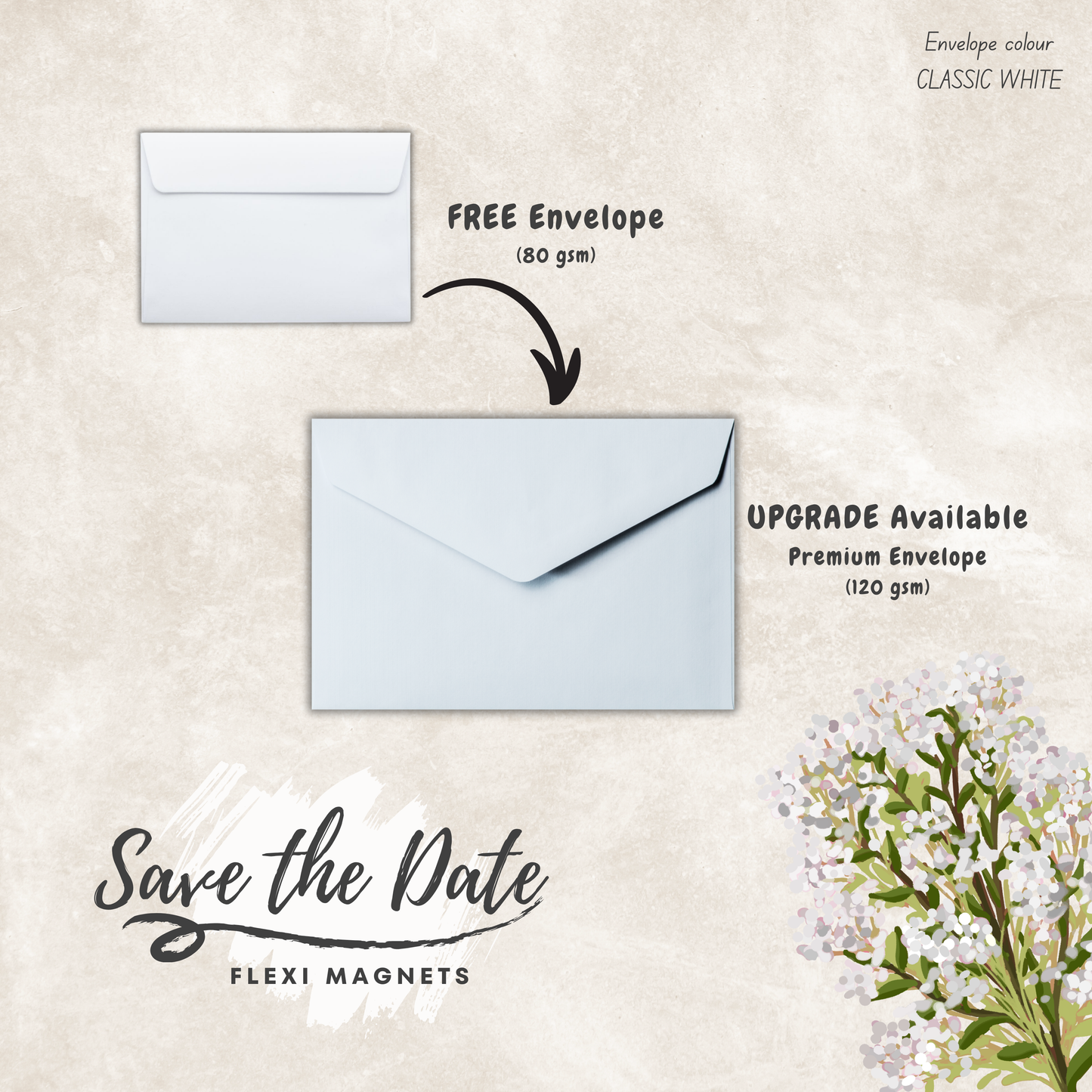 Save the Date Magnets - Polaroid Style