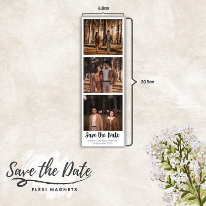Save the Date Magnets - Photobooth Strip Style