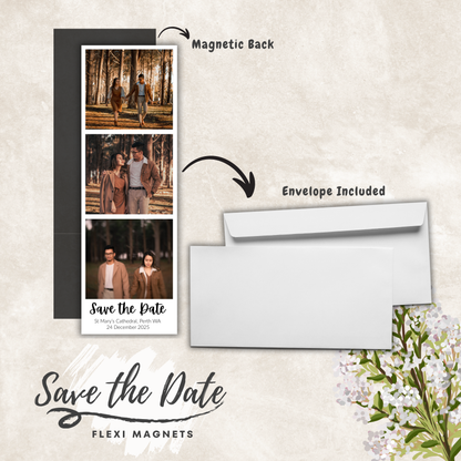 Save the Date Magnets - Photobooth Strip Style